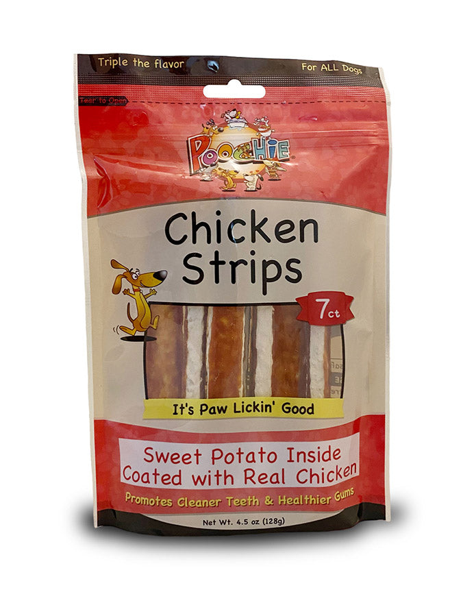 Poochie- Chicken Strips 7 CT