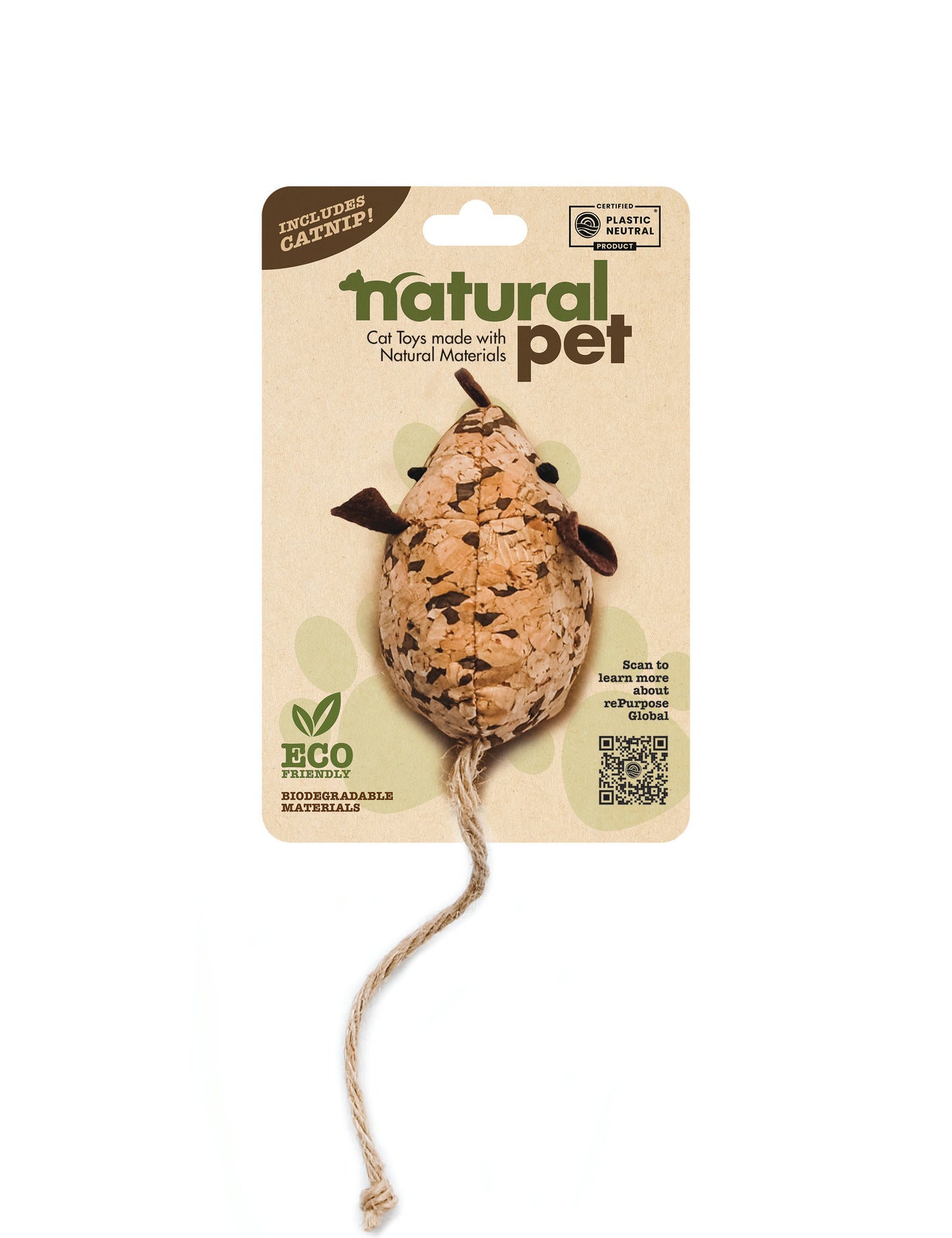 Natural Pet- Cork Mouse