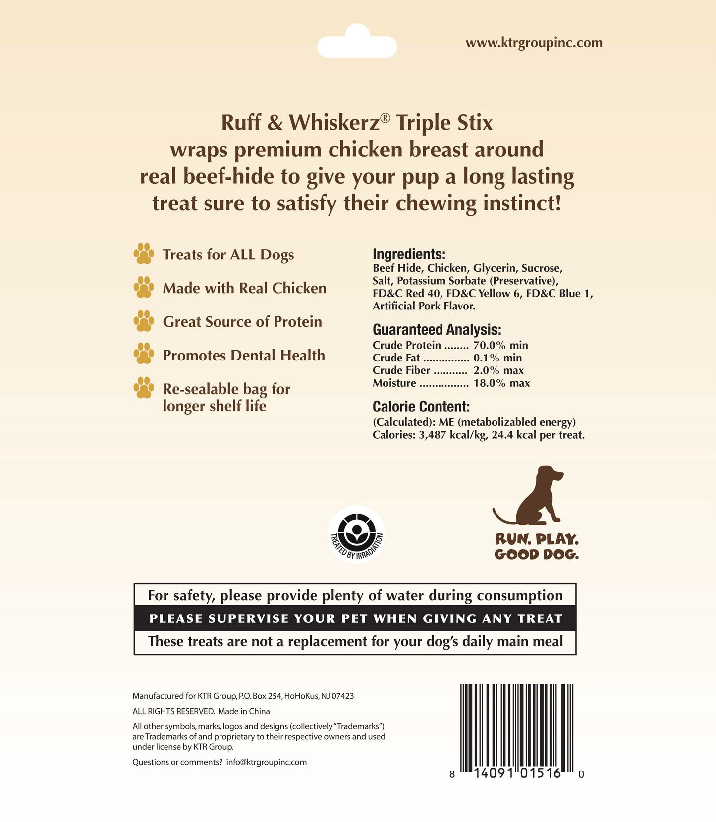 Ruff & Whiskerz Triple Stix- 50 CT