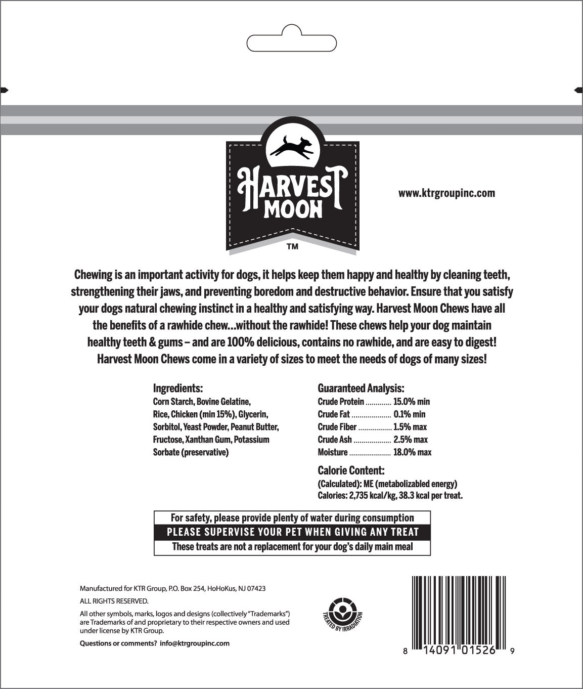Harvest Moon- Peanut Butter Puffed Strips 8 CT