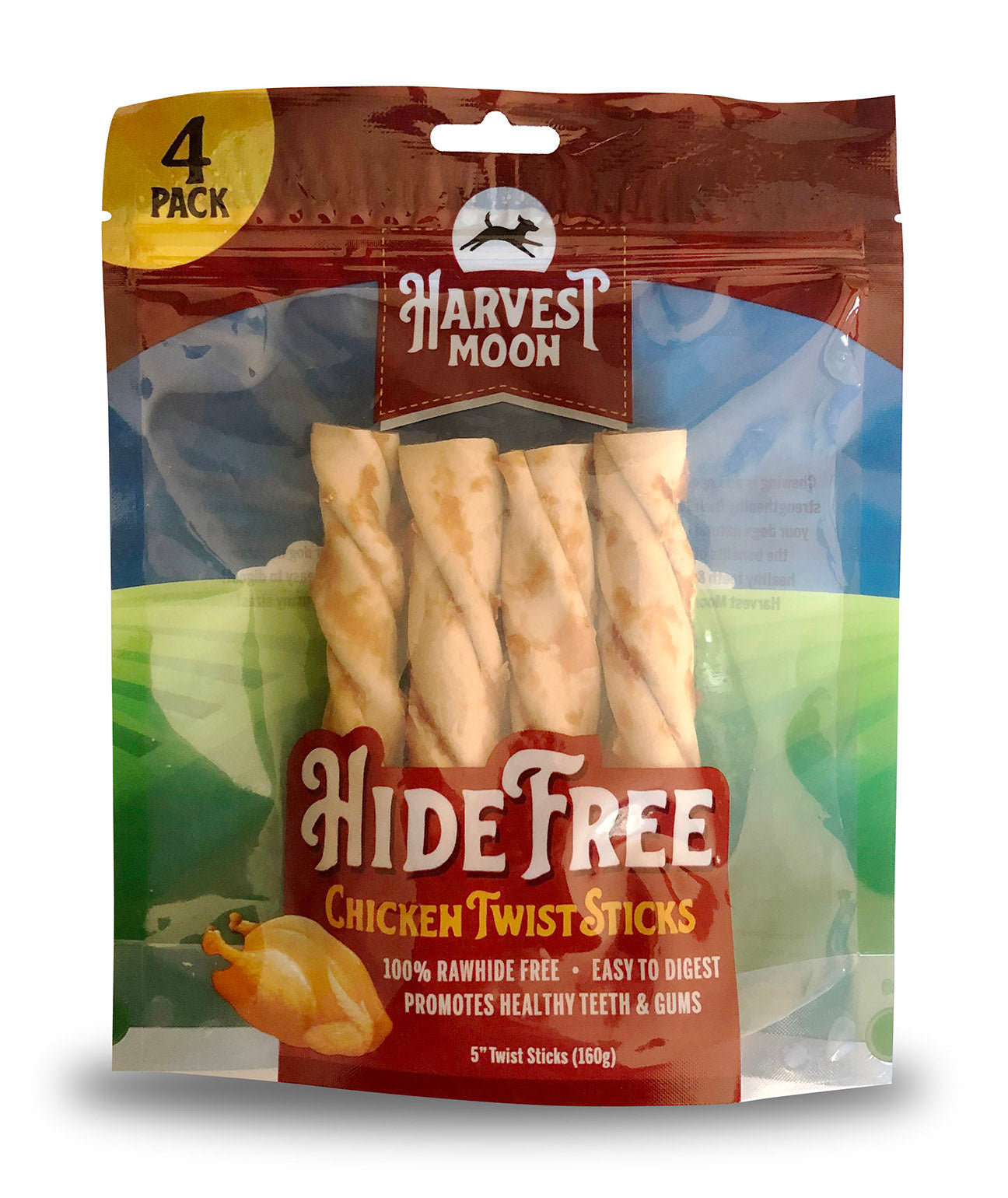 Harvest Moon-Chicken Twist Sticks- 4 CT