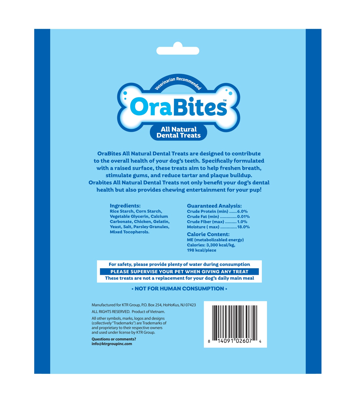 OraBites- Dental Dog Treat 5 CT