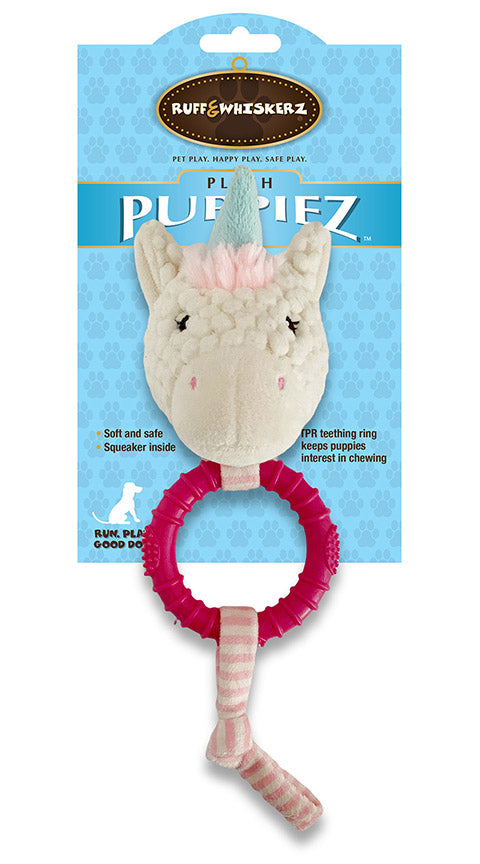 Ruff & Whiskerz Puppiez TPR Teether- Unicorn