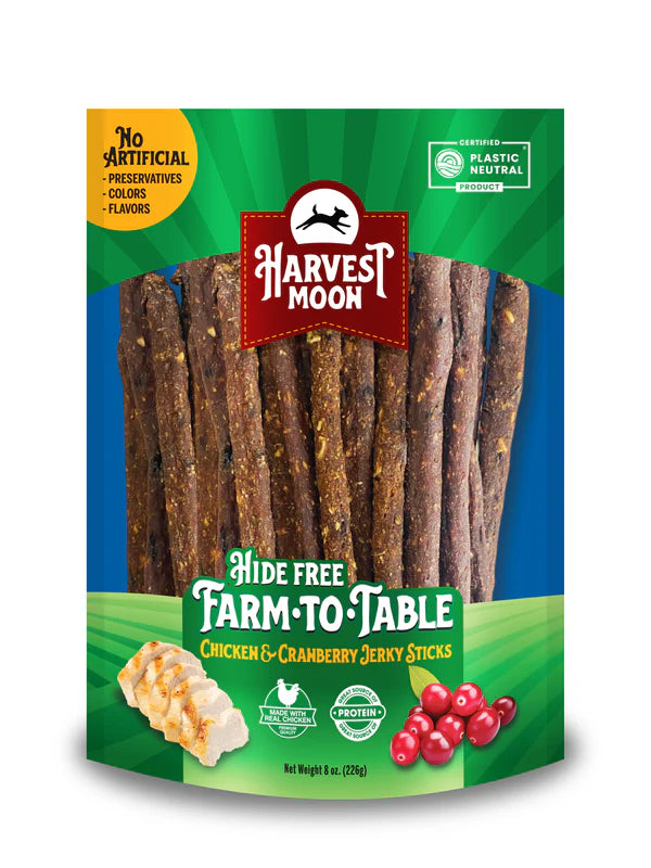 Harvest Moon- Farm To Table Chicken & Cranberry Jerky Sticks