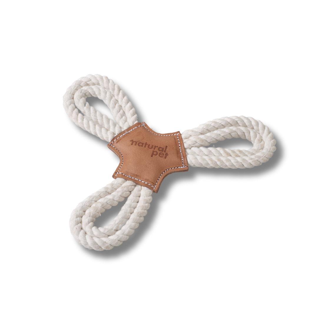 Natural Pet- Leather Tri Flyer