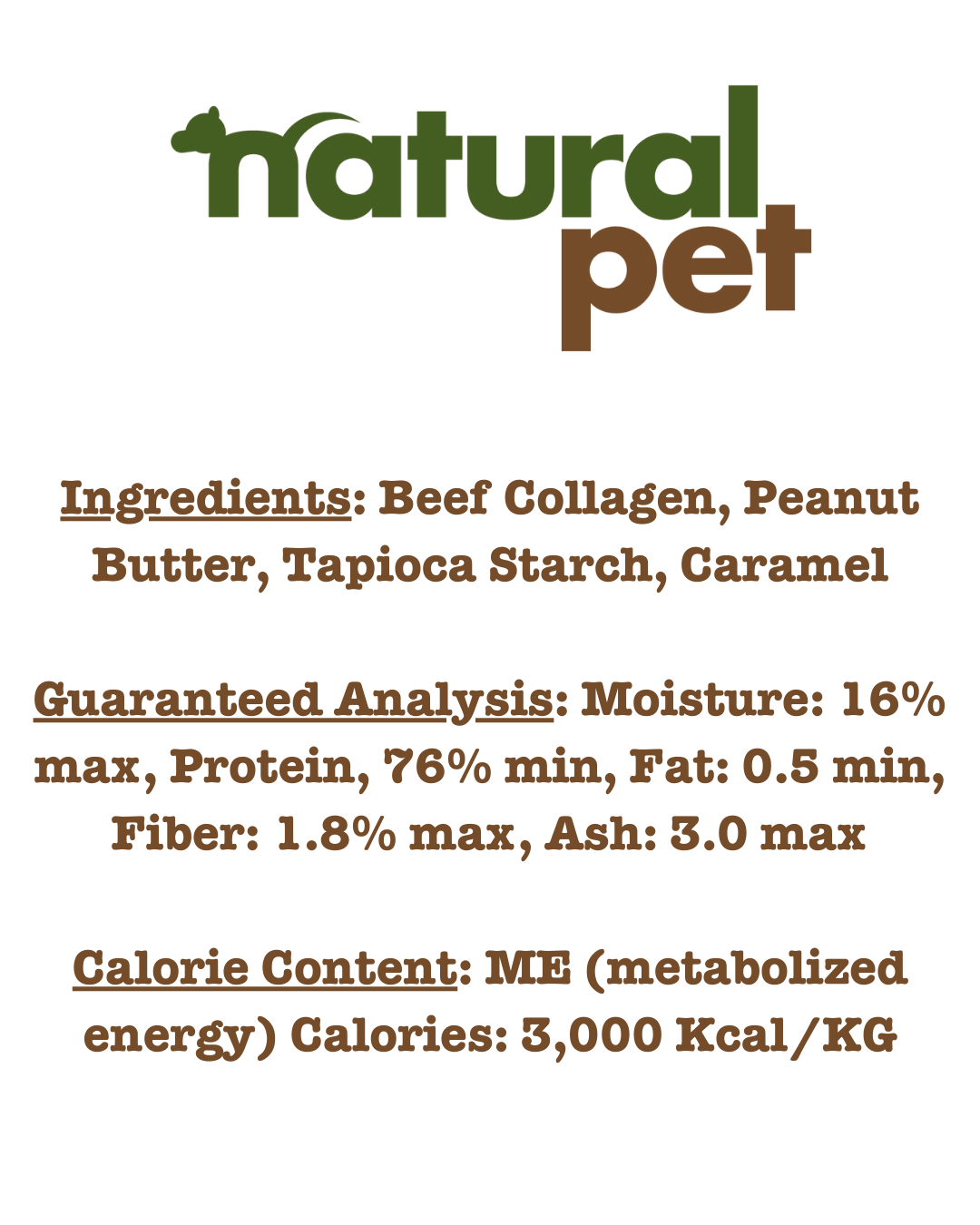 Natural Pet Collagen- Twist Stix 20 CT