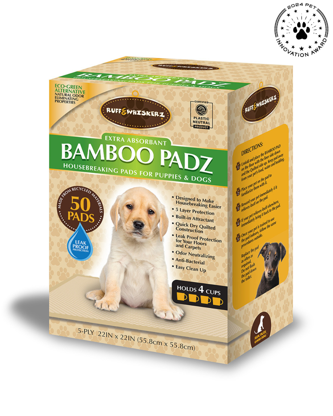 Ruff Whiskerz Bamboo Pads Barkbuddiez