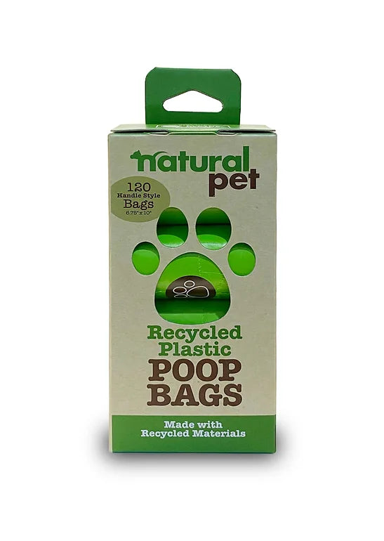 Natural Pet Recycled Plastic Poop Bags 120 ct