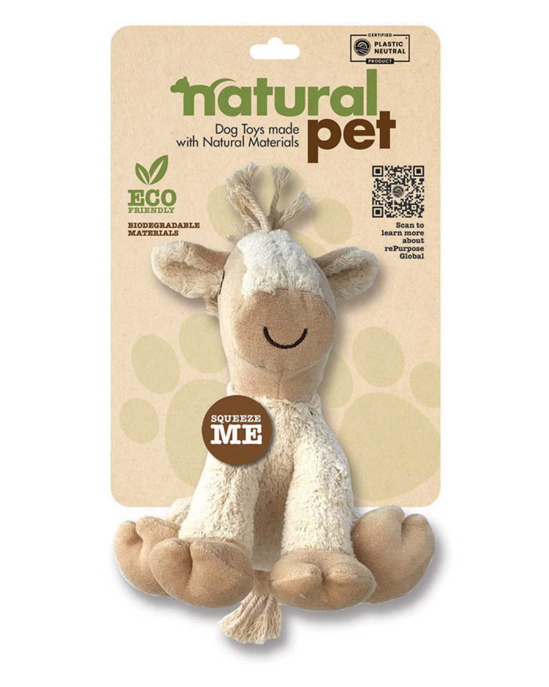 Natural Pet- 6" Plush Horse