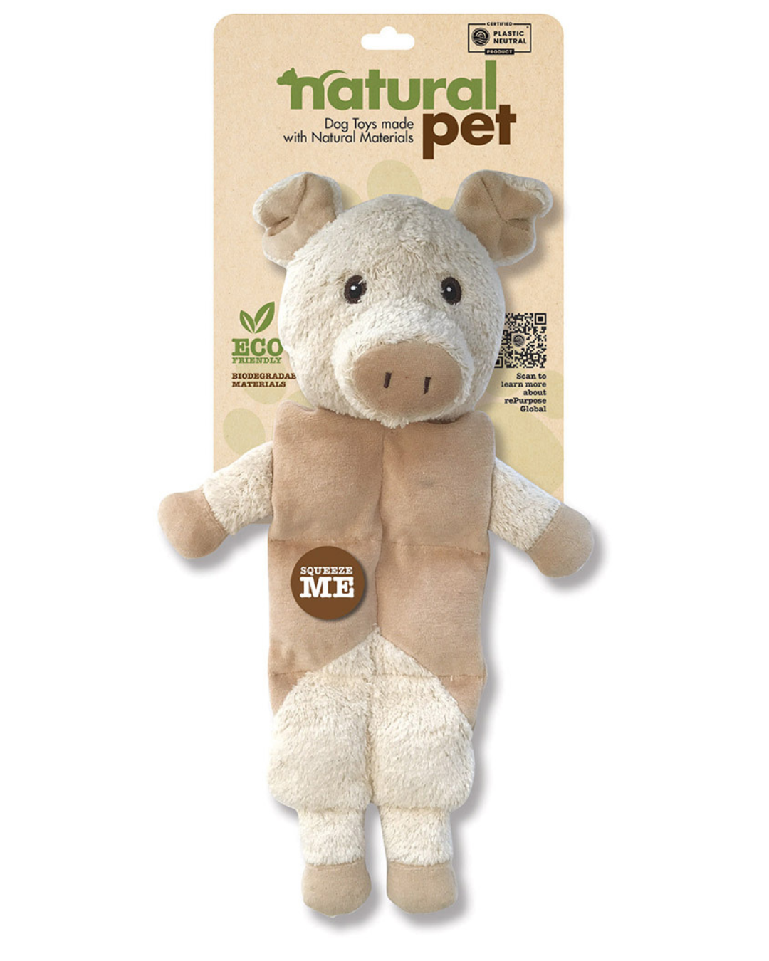 Natural Pet- Multiple Squeaker Pig