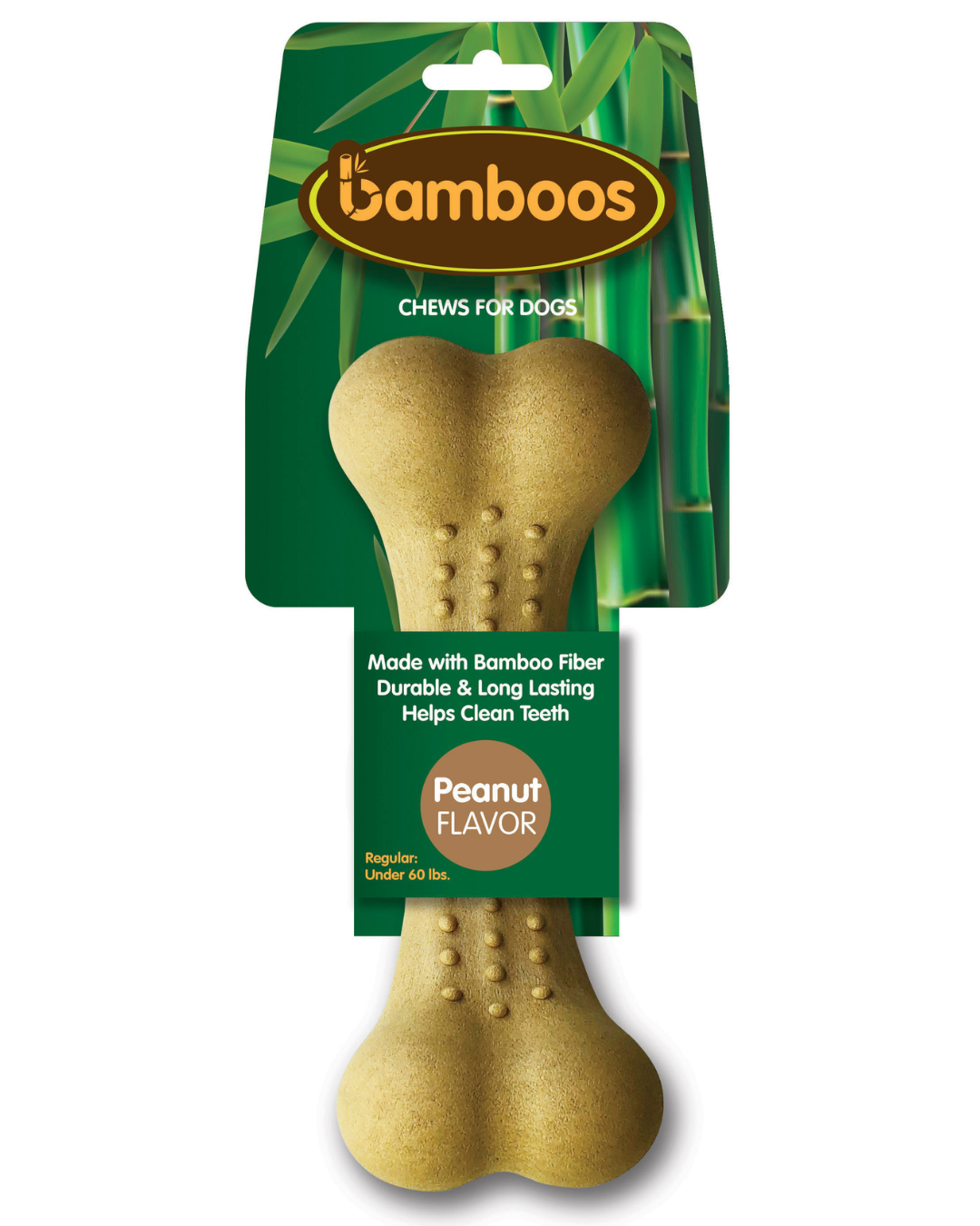 bamboos chew large peanut flavored bone