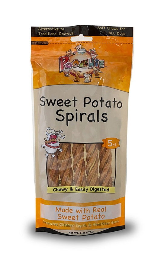 Poochie- Sweet Potato Spirals 5 CT