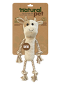 Natural Pet- Plush Cow W/ Rope