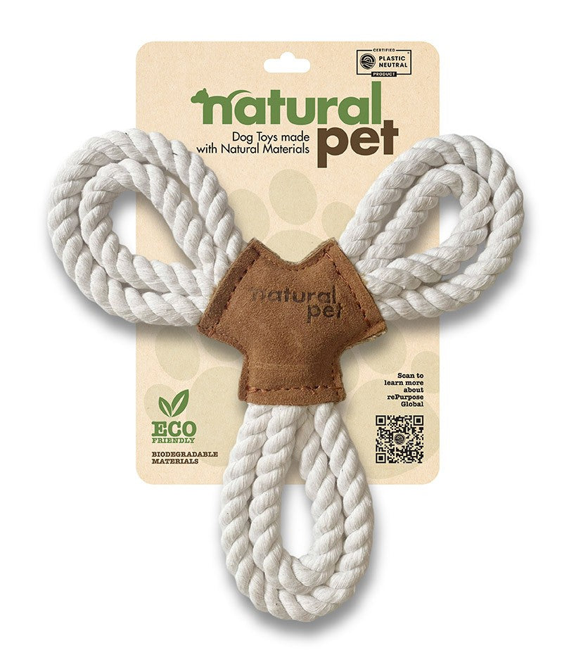 Natural Pet- Leather Tri Flyer