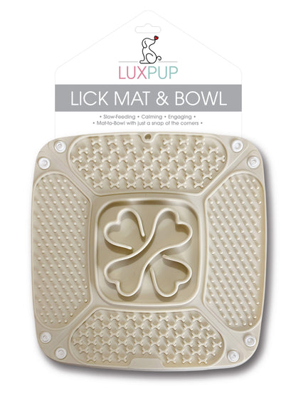 Lux Pup- Lick Mat Plate Cream
