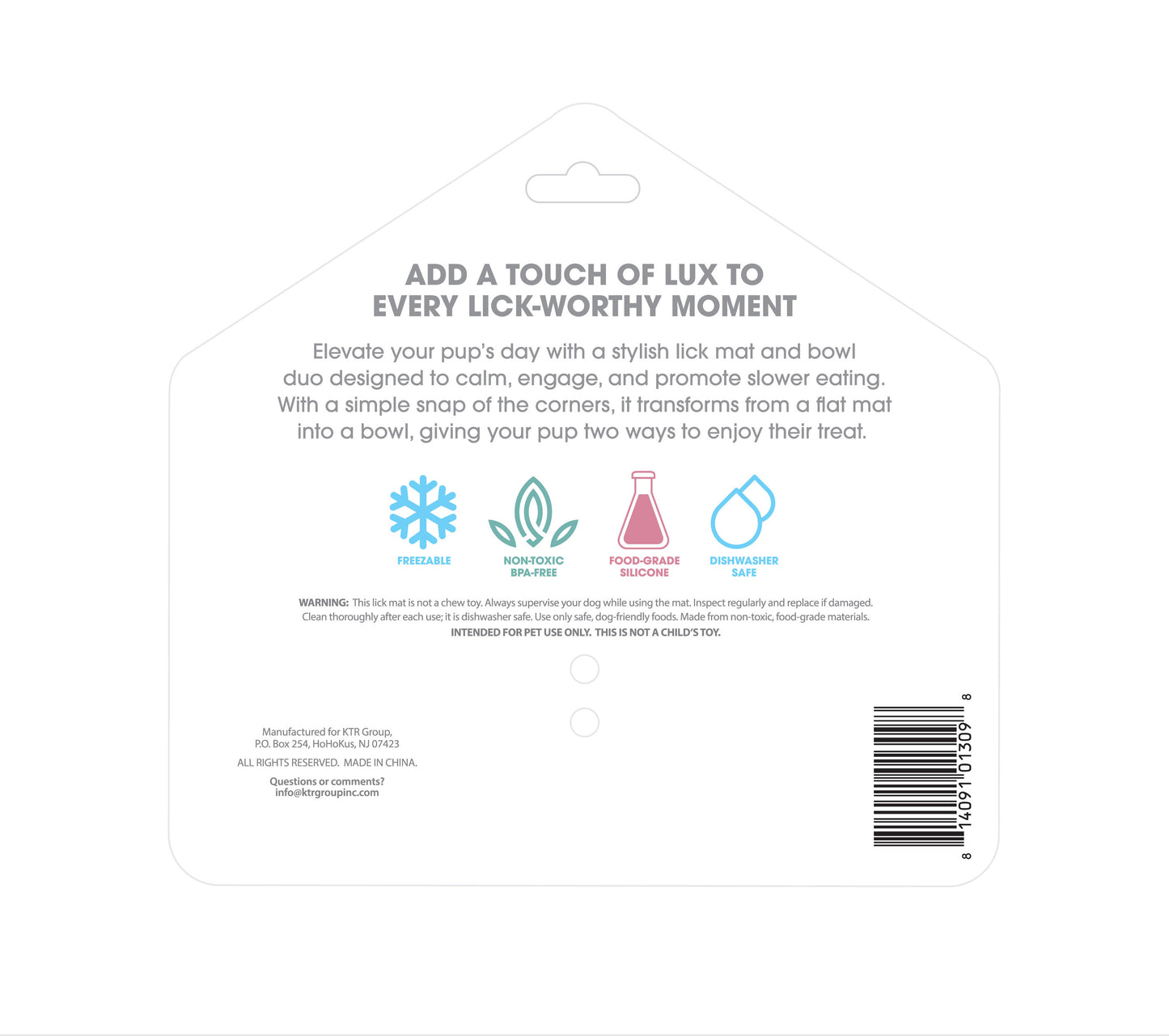 Lux Pup- Lick Mat Plate Cream