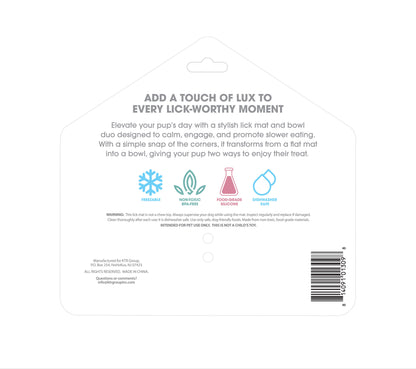 Lux Pup- Lick Mat Plate Cream
