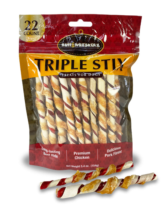 Ruff & Whiskerz Triple Stix- 22 CT