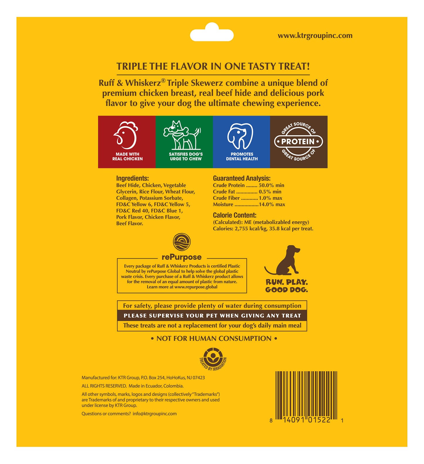 Ruff & Whiskerz Triple Kabobz- 18 CT