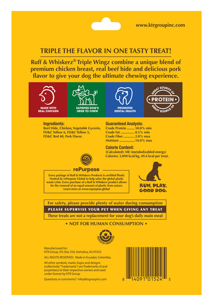 Ruff & Whiskerz Triple Wingz- 4 CT