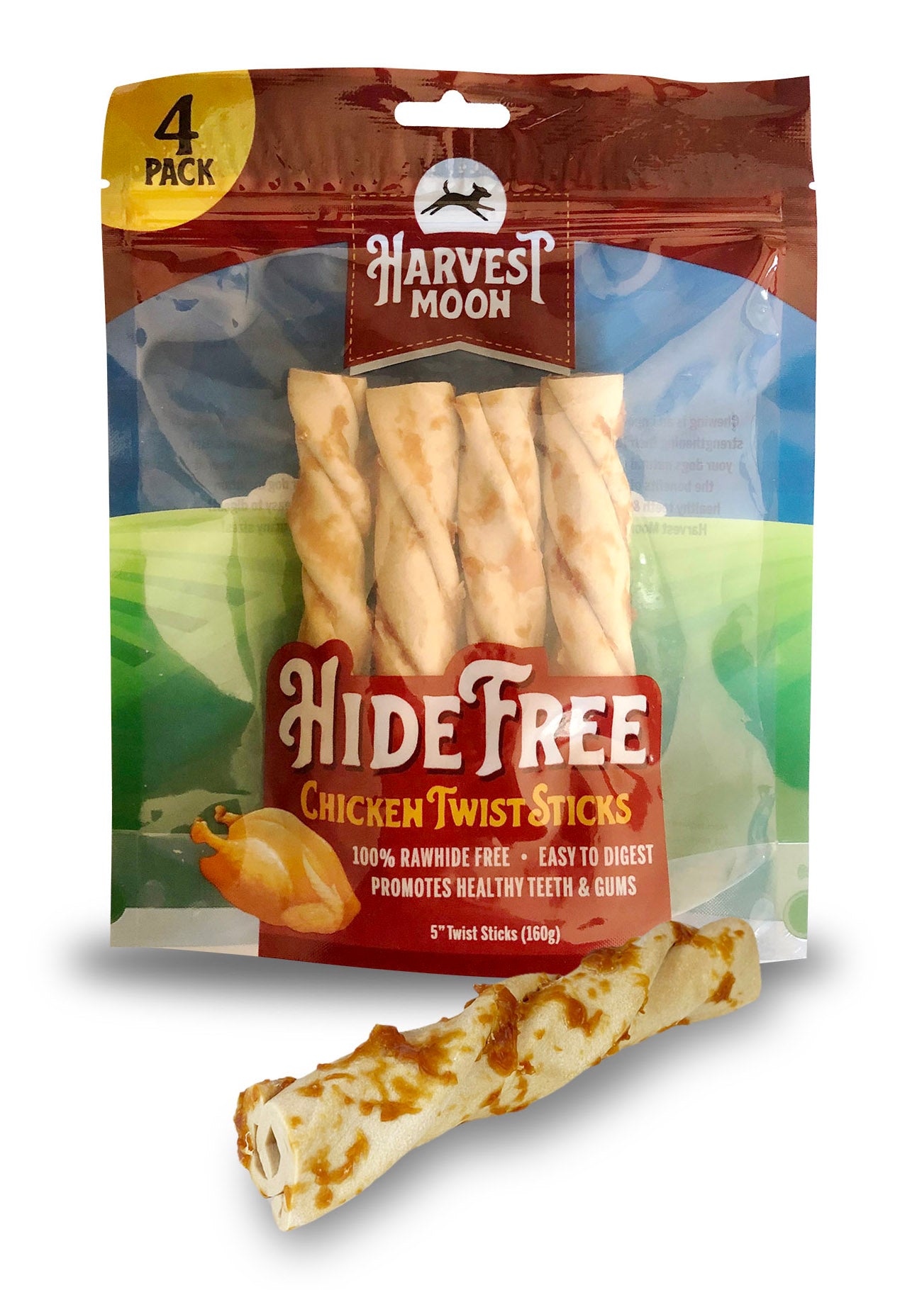 Harvest Moon-Chicken Twist Sticks- 4 CT