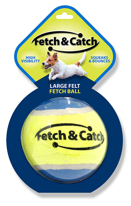 Fetch & Catch- 4" Squeaky Tennis Ball