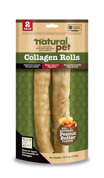 Natural Pet Collagen- 9-10" Rollz 2 CT