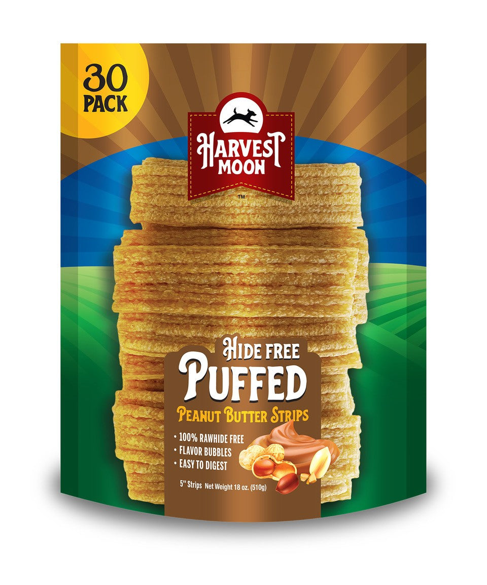 Harvest Moon- Puffed Peanut Butter Strips 30 CT