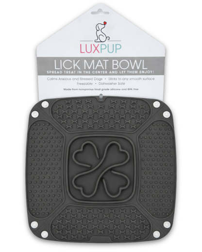 Lux Pup- Lick Mat Plate Grey