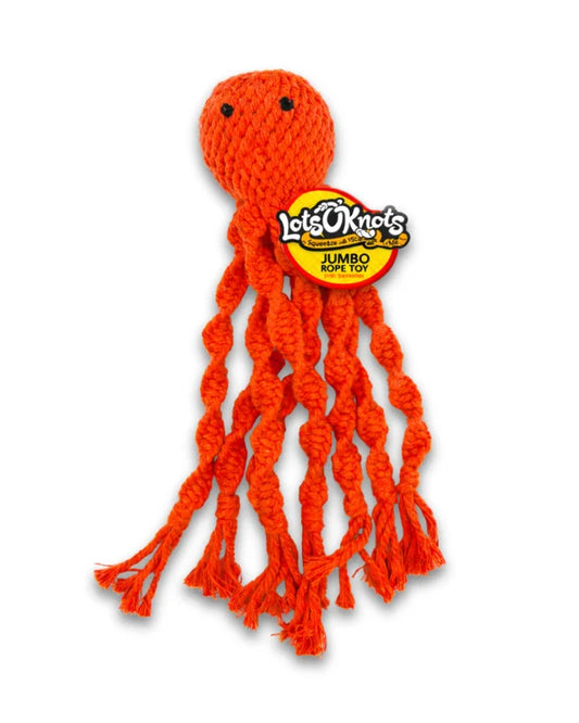 Lots O' Knots- Orange Octopus