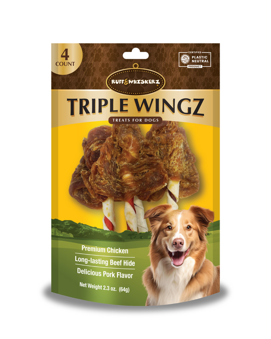 Ruff & Whiskerz Triple Wingz- 4 CT