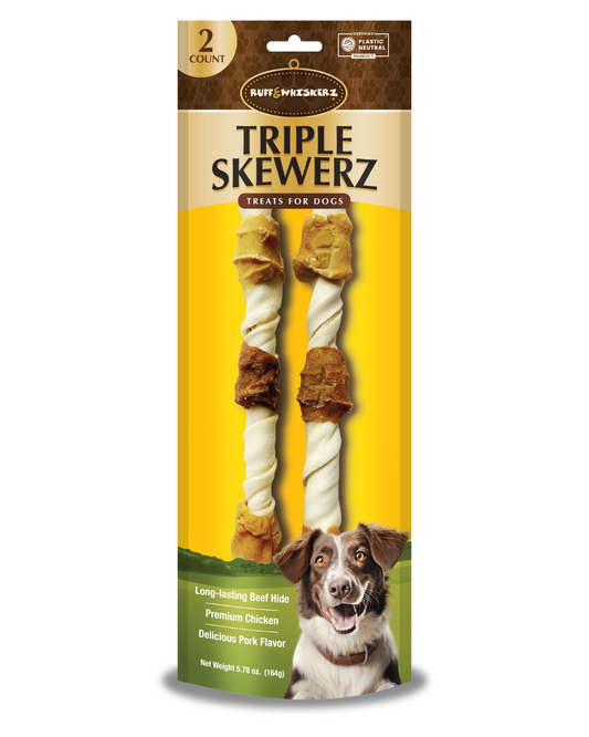 Ruff & Whiskerz Triple Kabobz- Jumbo 2 CT